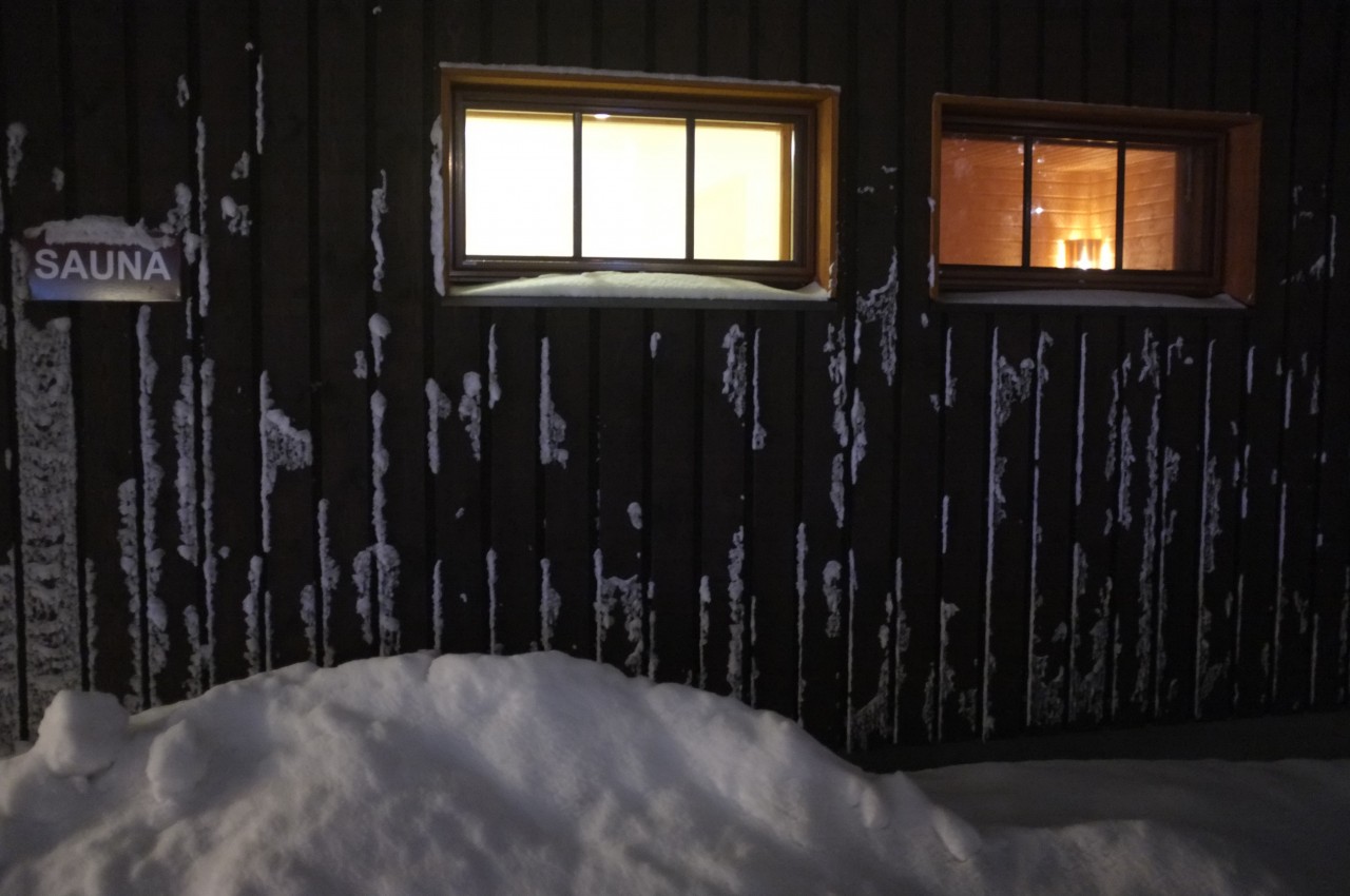 Le sauna du pub Panimo à Saariselkä en Finlande ...