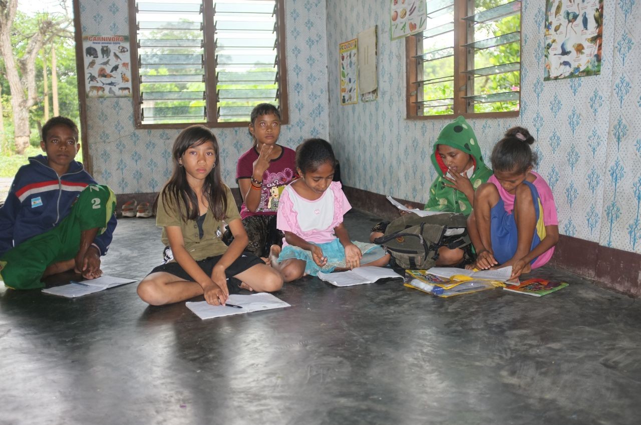 Visite d'une école d'anglais à Alor (Indonésie)