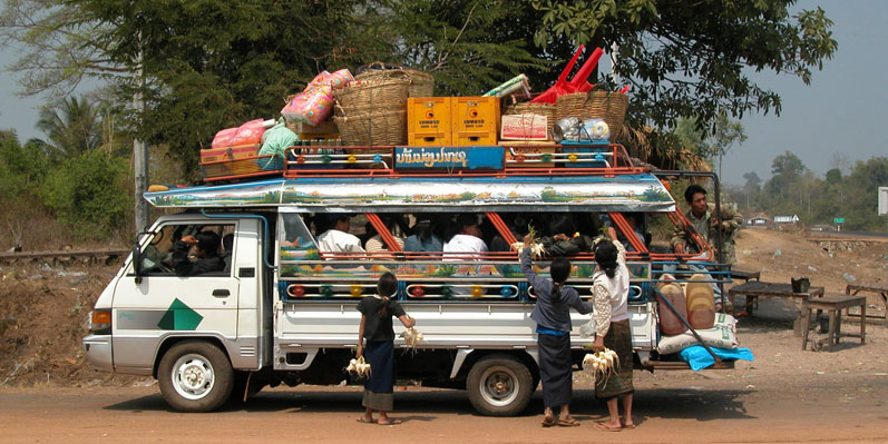 Transport collectif au Laos